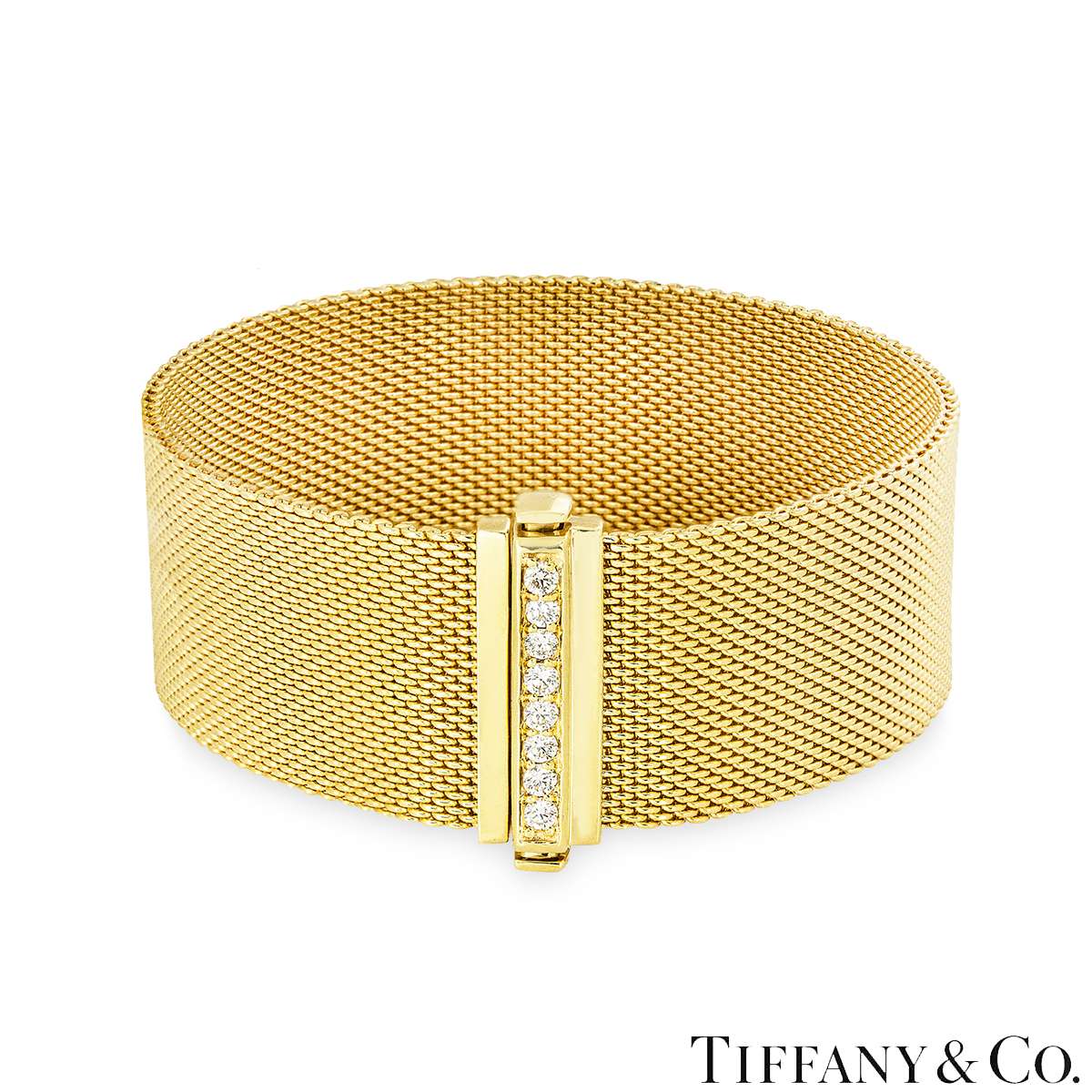Tiffany & Co. Yellow Gold Somerset Mesh Bracelet